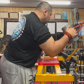 114mmの極太塩ビでトレーニングの画像