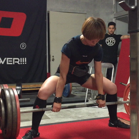 ボードデッドリフト170kg。の画像