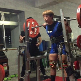 スクワット155kg-165kg。の画像