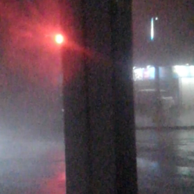 台風18号暴風雨の様子の画像