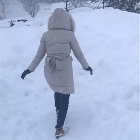 雪！ふわふわ！動画☆の画像