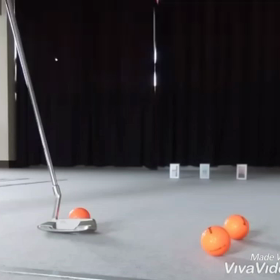 色々考えながらパッティング練習の画像