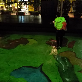 夜の尼崎は楽しみいっぱい！キューズモールにて♪の画像