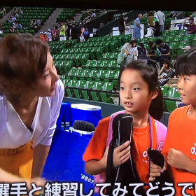 東レパンパシフィックオープンテニス キッズテニスの模様の画像