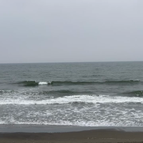 6月7日千葉北、東浪見の朝の波の画像