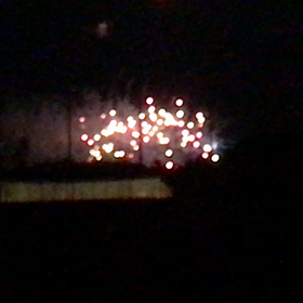 花火と虫の声の画像