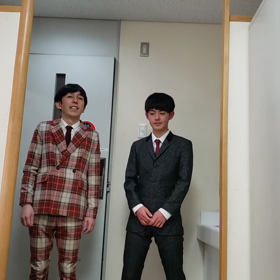 次男と漫才の画像