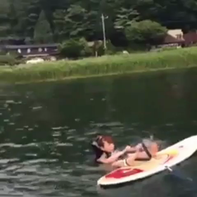 水着にライジャケでウェイクサーイン..♡の画像