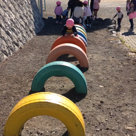 タイヤ跳びの画像