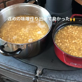 ストーブでコトコトの画像