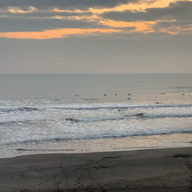 11月28日千葉北、東浪見の朝の波の画像