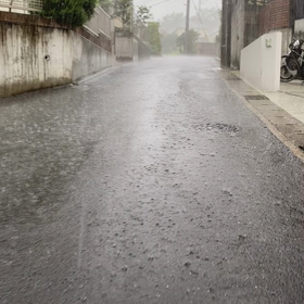 とにかく凄い雨！の画像