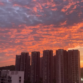 "火烧云"太美了，「火云」绮麗すぎますの画像