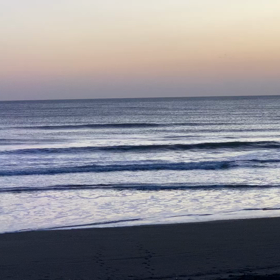 12月14日千葉北、東浪見の朝の波の画像