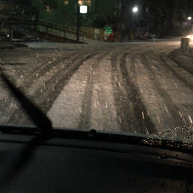 早くも積もりつつある...の画像