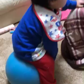 孫も　体感トレーニング中の画像