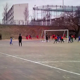 2019.2.17　VS　ミキFC　：CKヘディングシュートの画像