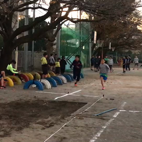 川越小練習(走り幅跳び)砂場①の画像