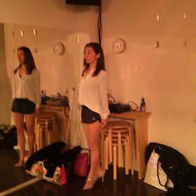 モデルポージングウォーキングレッスンの画像