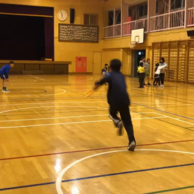 川越小練習 バトン練習(体育館)①の画像