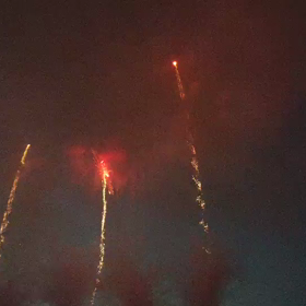 秋田　能代の花火は星のファンファーレが似合った。の画像