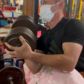 昨日の垣本君のトレーニングの画像