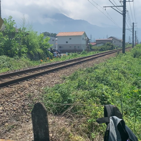 オリンピック仕様の5色電車をミーハーな気持ちで見に行った。の画像