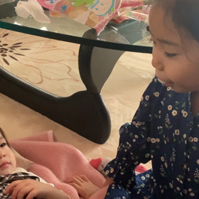 妹が大好きな長女の画像