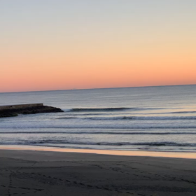 12月21日千葉北、東浪見の朝の波の画像