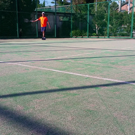 フォアハンドのテイクバックの画像