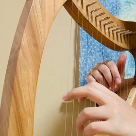 雪やこんこ　国産材ハープの画像