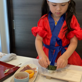 お寿司屋さんごっこの画像