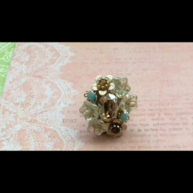 ビーズ刺繍ジュエリー講座の作品の画像