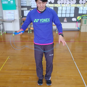 家トレ(縄跳び編)⑭ かけ足跳びの画像