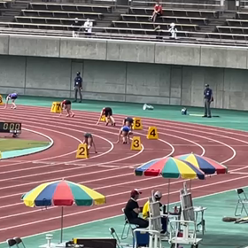 混合リレー 予選 第１組 (第３コーナー付近)の画像