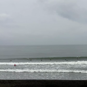 9月21日千葉北、東浪見の朝の波の画像