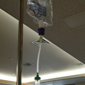 造影剤注入の画像