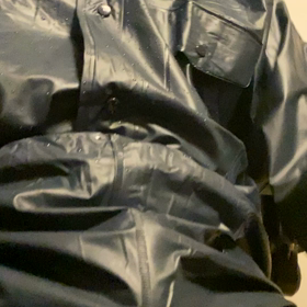 薄手鉄紺色ビニール合羽の画像