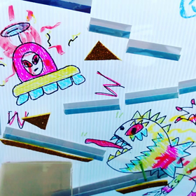 ぐるんぱくらぶ夏休み工作部～スライダー貯金箱の画像