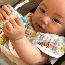 初めてのストローの画像