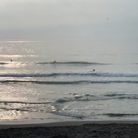 6月6日千葉北、東浪見の朝の波の画像
