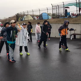 越谷リレーその場バトンの画像