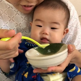 離乳食 反応の画像