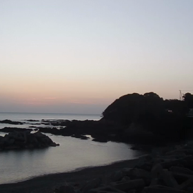 久百々地区の日の出の画像