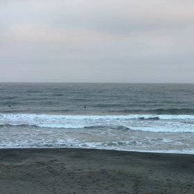9月10日千葉北、東浪見の朝の波の画像
