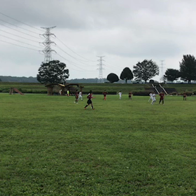 7月最後の練習試合　雨降らなくてよかったなあ！の画像