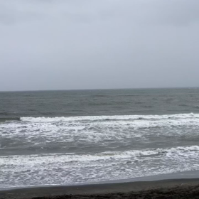 3月20日千葉北、東浪見の朝の波の画像