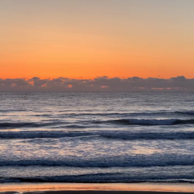 3月25日千葉北、東浪見の朝の波の画像