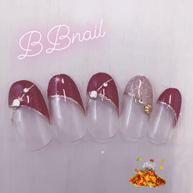 ボルドーネイルの画像