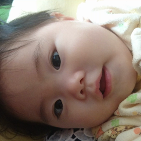 癒しの笑顔の画像